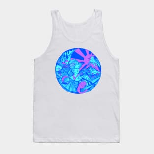 Blue Dreaming of Japan Tank Top